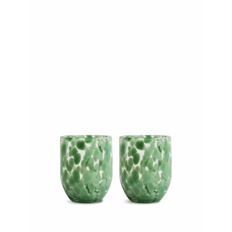 GLASS MESSY 2PCS/SET GREEN - BYON