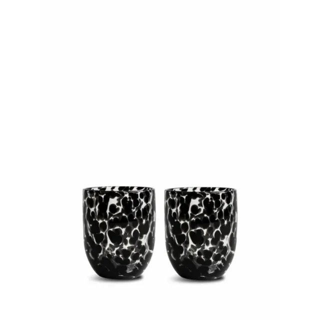 GLASS MESSY 2PCS/SET BLACK - BYON