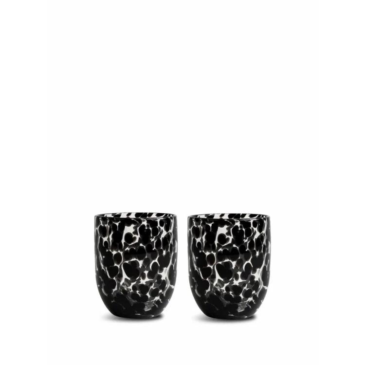 GLASS MESSY 2PCS/SET BLACK - BYON