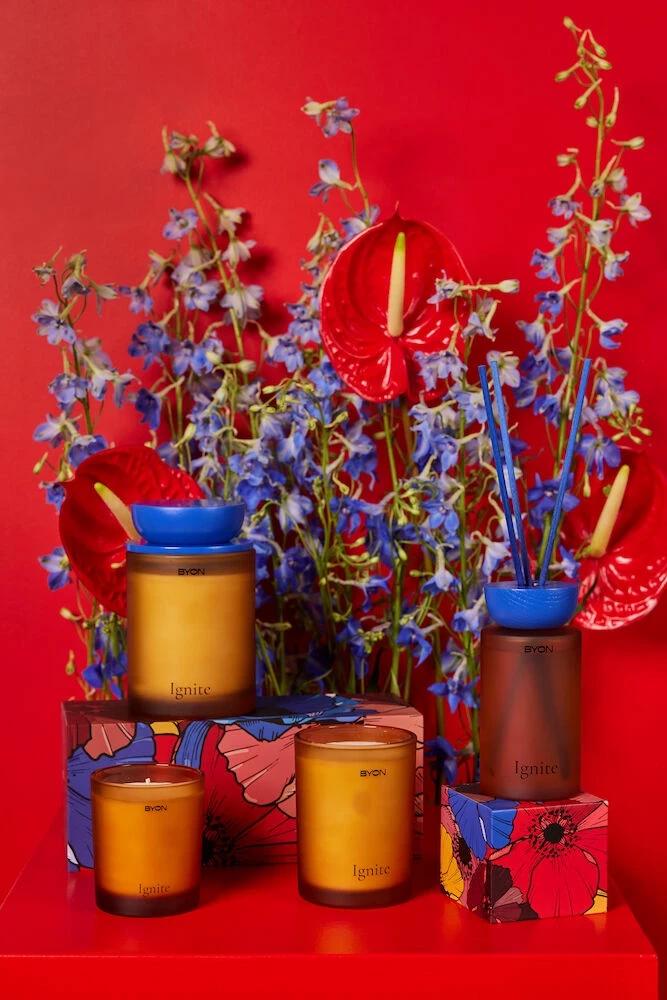 DIFFUSER IGNITE AMBER/BLUE - BYON